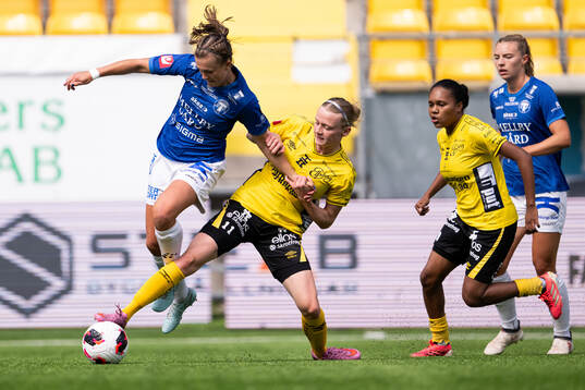 Trelleborgs Erica Persson Welin och Elfsborgs Leann Nyström