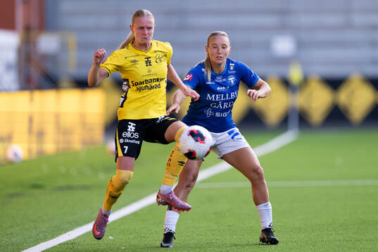 Elfsborgs Hanna Jiozon och Trelleborgs Ronja Karlsson