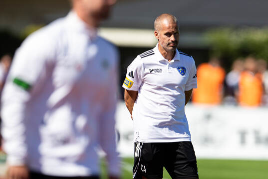 Falkenbergs tränare Christoffer Andersson