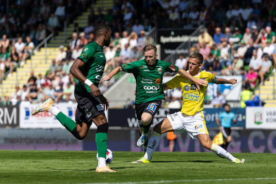 Varbergs Lucas Sibelius och Falkenbergs Tim Stålheden