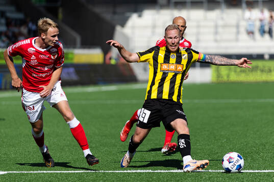Kalmars Sivert Engh Øverby och Häckens Mikkel Rygaard