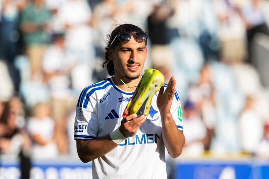 IFK Norrköpings Elias Jemal jublar