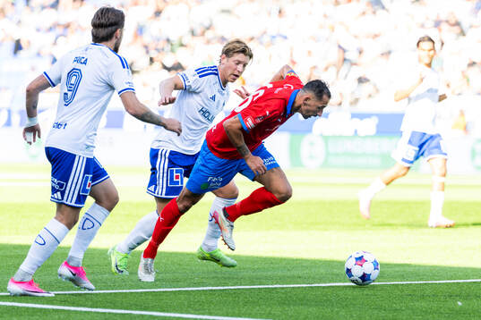 IFK Norrköpings Alexander Fransson och Helsingborgs Loret