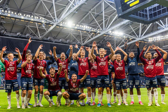 Örgrytes spelare jublar