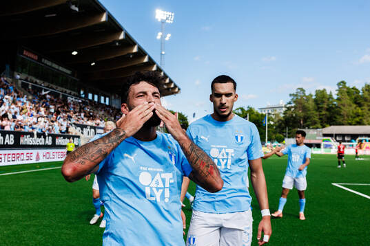 Malmö FFs Sead Haksabanovic jublar
