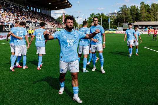 Malmö FFs Sead Haksabanovic jublar