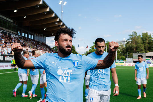 Malmö FFs Sead Haksabanovic jublar