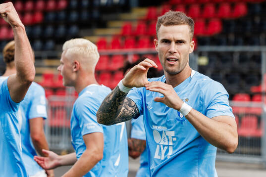 Malmö FFs Diego Garcia jublar