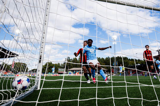 Malmö FFs Diego Garcia (ej i bild) gör 1-2