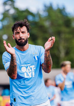 Malmö FFs Sead Haksabanovic jublar