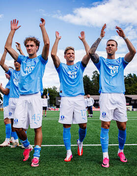 Malmö FFs Anton Höög, Jens Stryger Larsen och Diego