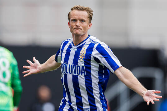 IFK Göteborgs Sam Larsson jublar