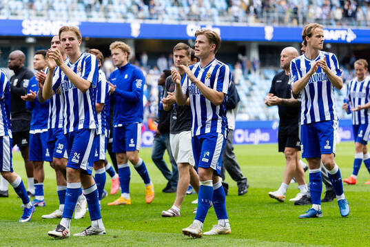 IFK Göteborgs Oliver Månsson, Felix Eriksson och August