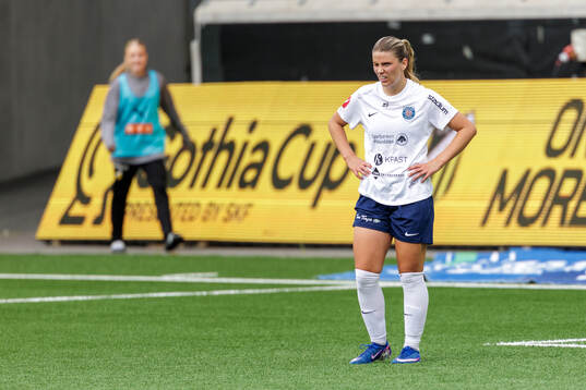 Eskilstuna United DFFs Heida Vidarsdottir deppar