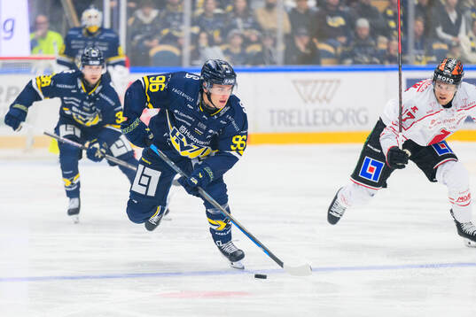 HV71:s Nikola Pasic och Örebros William Wikman