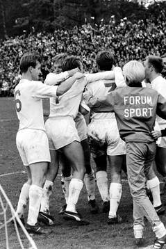  Jubel i Sirius efter 1-0.