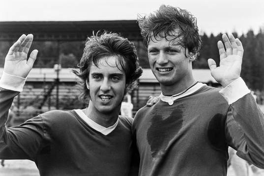  Mats Nordgren och Lennart Larsson, Hässleholm efter matchen.