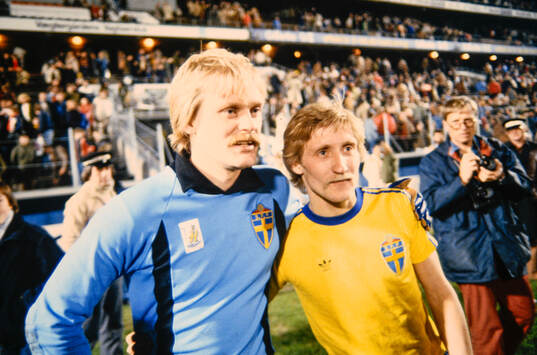  Ronnie Hellström och Billy Ohlsson efter matchen.