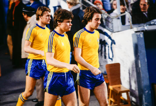  Stig Fredriksson, Peter Nilsson och Mats Nordgren innan matchen.
