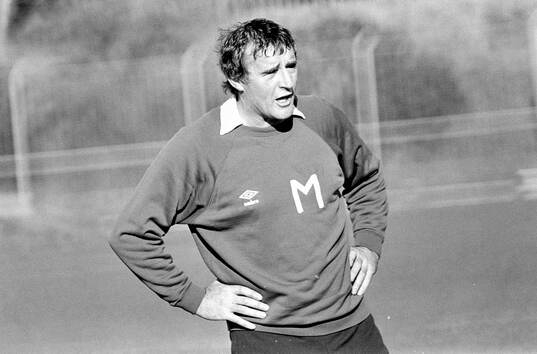  Manager Malcolm Allison at training.  