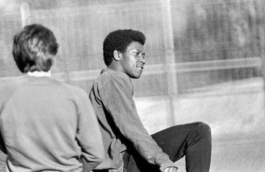  Dave Bennett at training.  