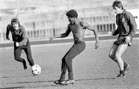  Dave Bennett at training.  