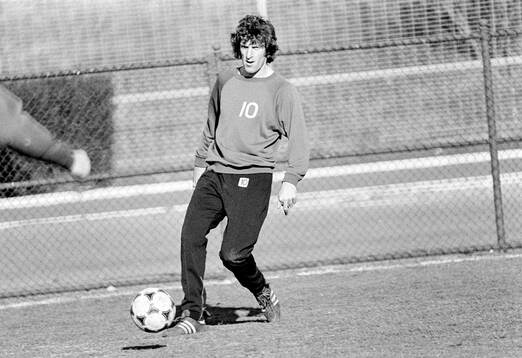  Tommy Booth at training.  