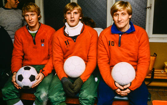 Jonnie Efraimsson, Ulf Eriksson och Billy Ohlsson innan en