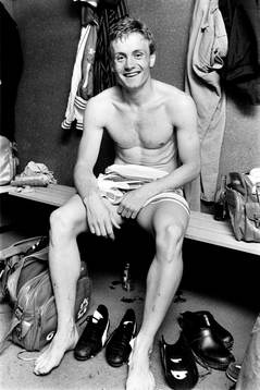  Ingemar Jönsson, Karlskrona jublar i omklädningsrummet efter matchen.