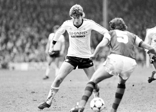  Norman Whiteside of Manchester United.