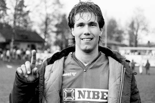  Markaryds målskytt Håkan Davidsson jublar efter matchen.