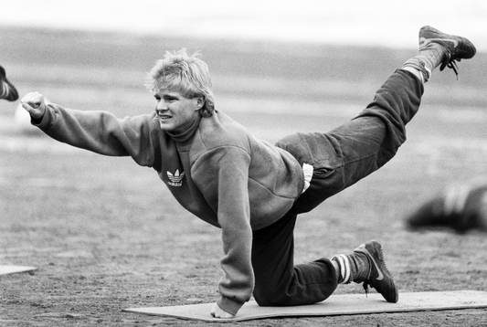 Dennis Schiller på en träning