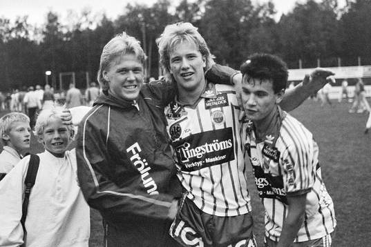  Jubel i Frölunda efter segern..