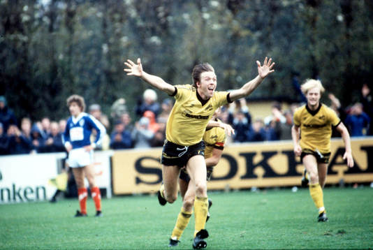 Fotboll, Kval jubel, Peter Stridfeldt, Mjälby, jubel