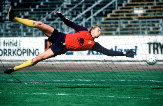 Fotboll, landslag, Sverige, målvakt, Bernt Ljung,  AIK