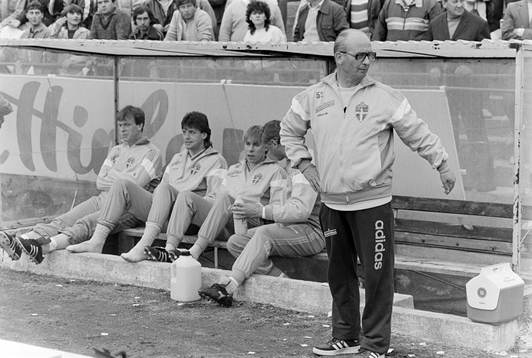 Peter Truedsson, Göran Holter och Jan Hedén på bänken.