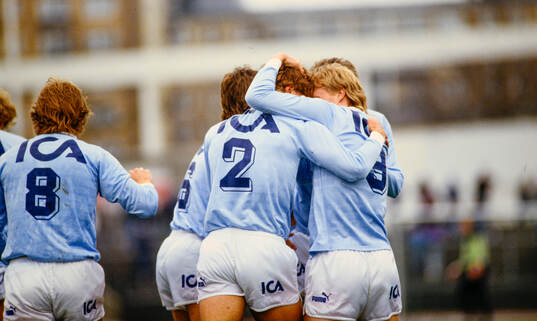 Malmös spelare jublar