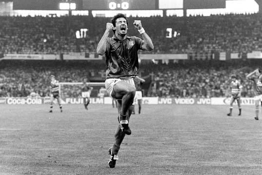  Gianluca Vialli, Italien jubel.