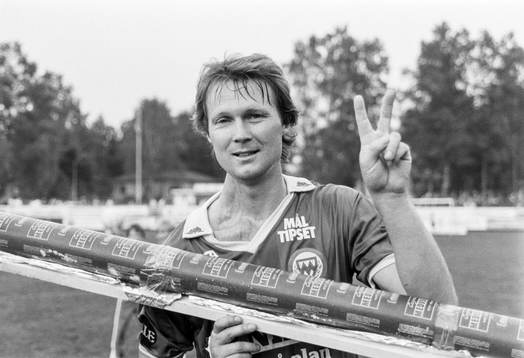  Markaryds målskytt Olle Sjödahl efter matchen.