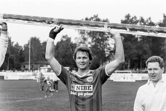  Markaryds målskytt Olle Sjödahl efter matchen.