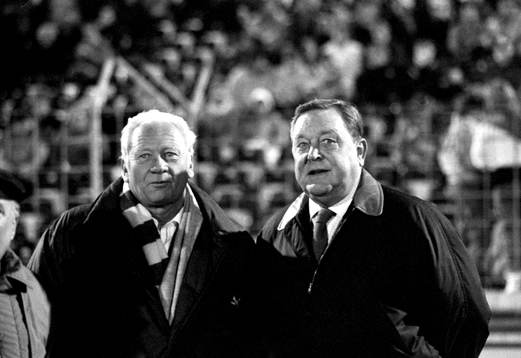  Malmös ordförande Hans Cavalli Björkman och Lennart Johansson, Svenska Fotbollförbundet.