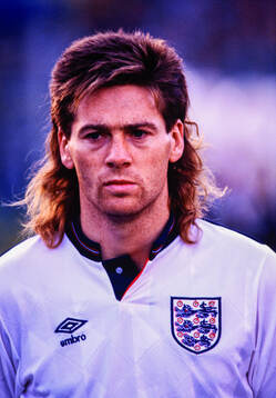  Englands Chris Waddle. Football, Friendly, Denmark v England: Englands Chris Waddle.