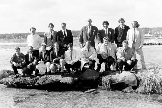 Bakre fr.v. Folbio Hjortheimer, Jonsered, Tom Prahl,