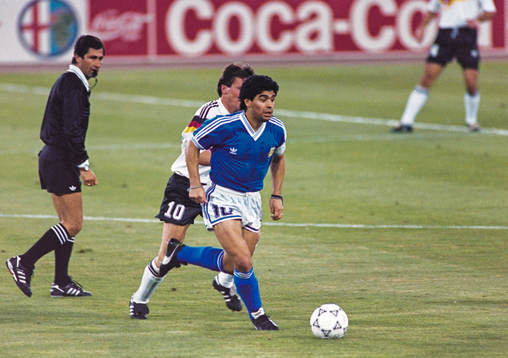  Diego Maradona, Argentina och Lothar Matthäus, Västtyskland.