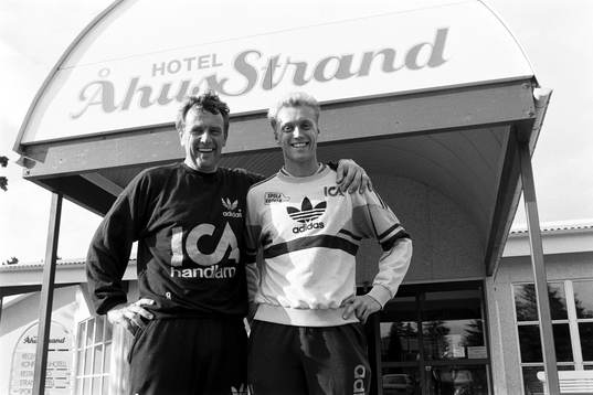  Nils Andersson, förbundskapten och Björn Lilius.