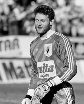  Kjell Frisk, målvakt i Djurgården jublar.