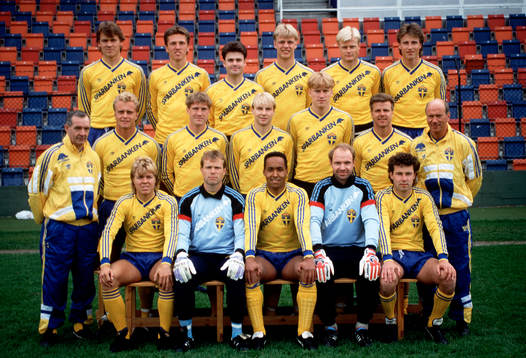 Sverige, lagbild. Bakre raden fr vänster. Magnus