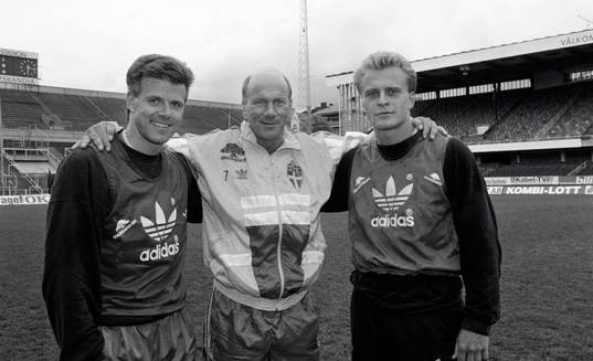 Roland Nilsson, Tommy Svensson, förbundskapten och Jonas