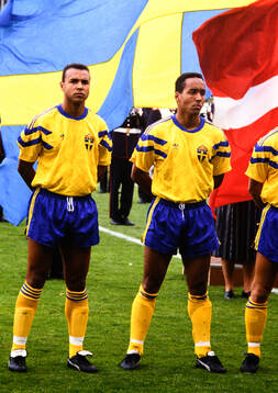 Sveriges Jean-Paul von Der Burg och Martin Dahlin före