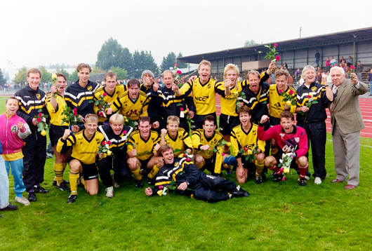 IFK Hässleholm segrade i Södra Kvalettan. Bakre raden fr.